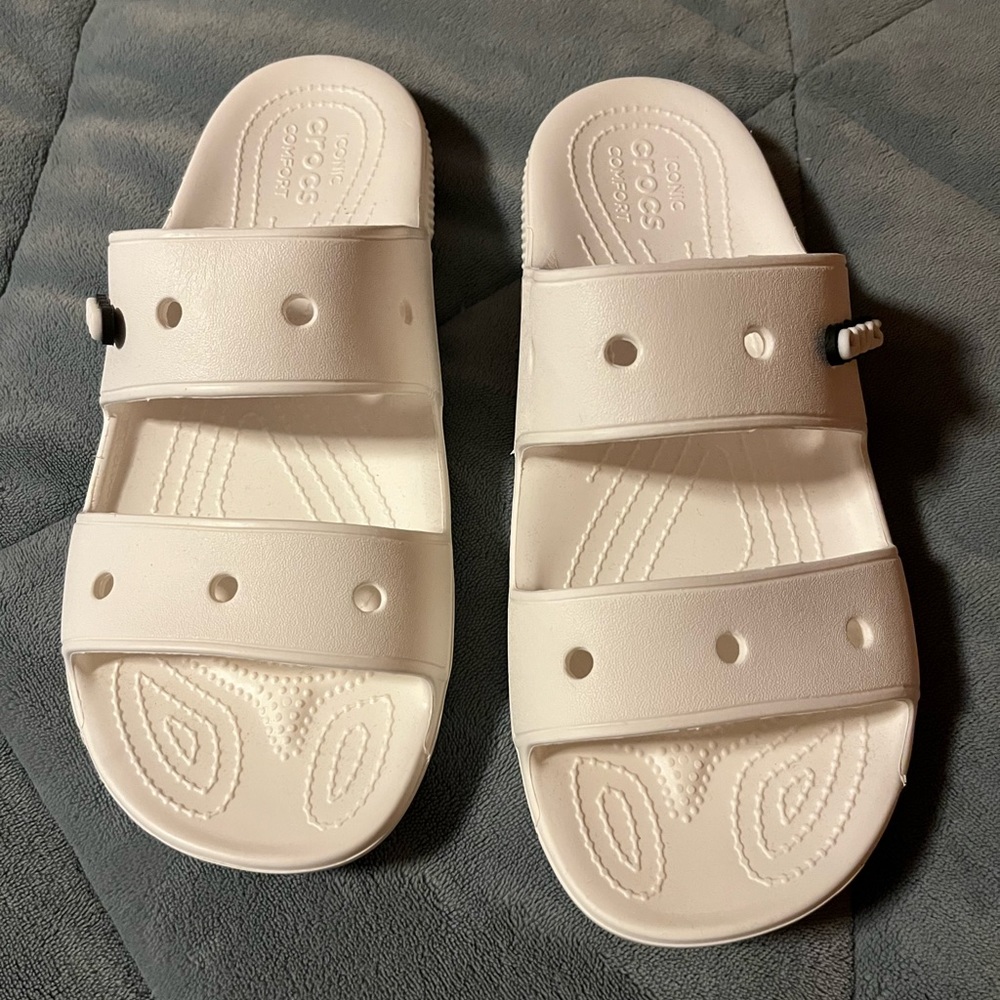 White Classic Crocs, Men’s size 9 - Women’s Size 11